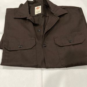 Dickies Brown shortsleeved Buttonup
